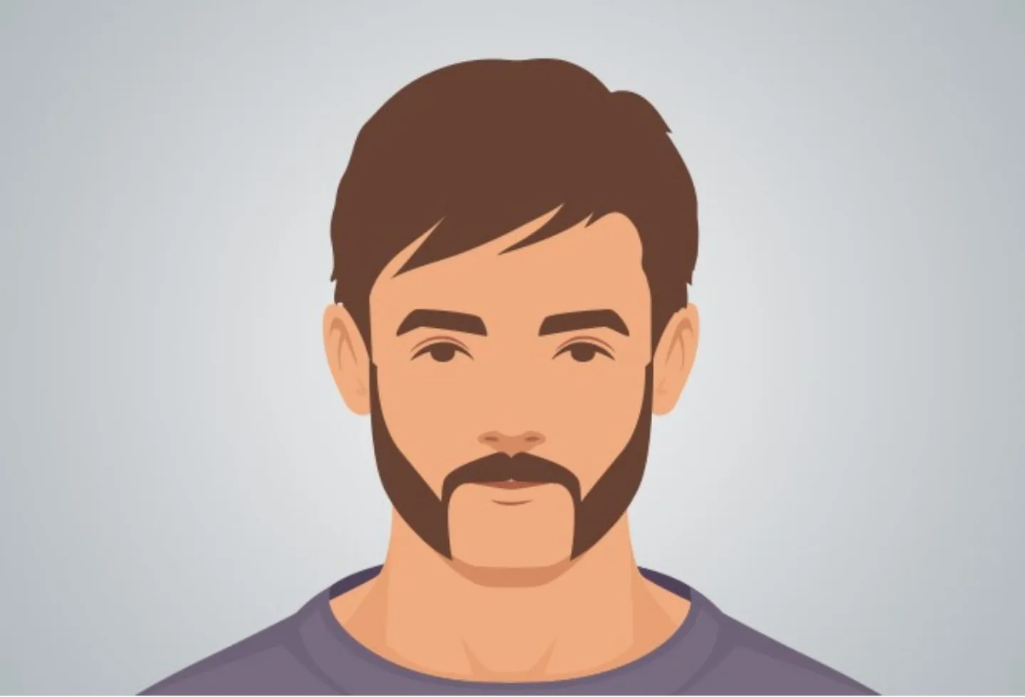 Illustration showing Mutton Chops Beard