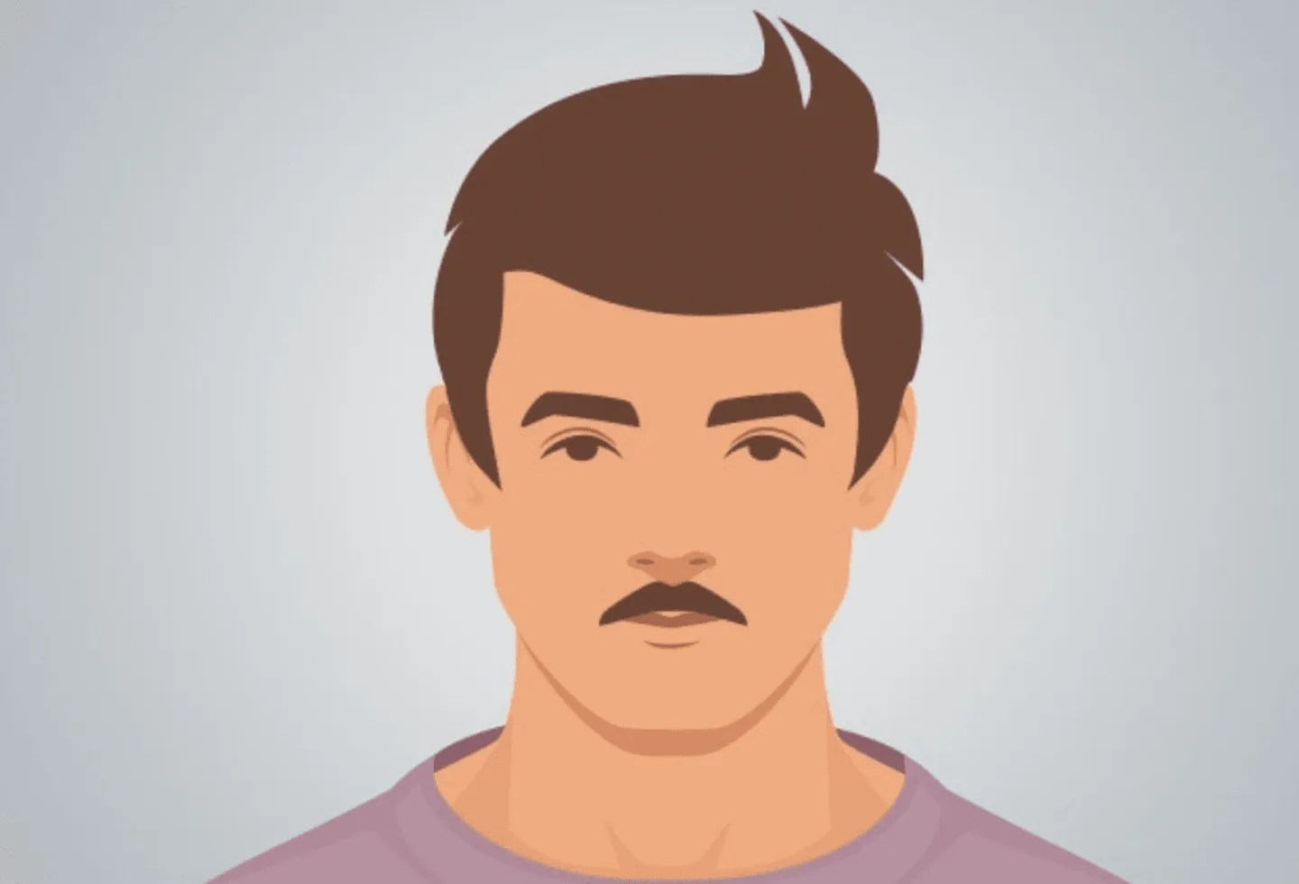 Illustration showing Original Stache