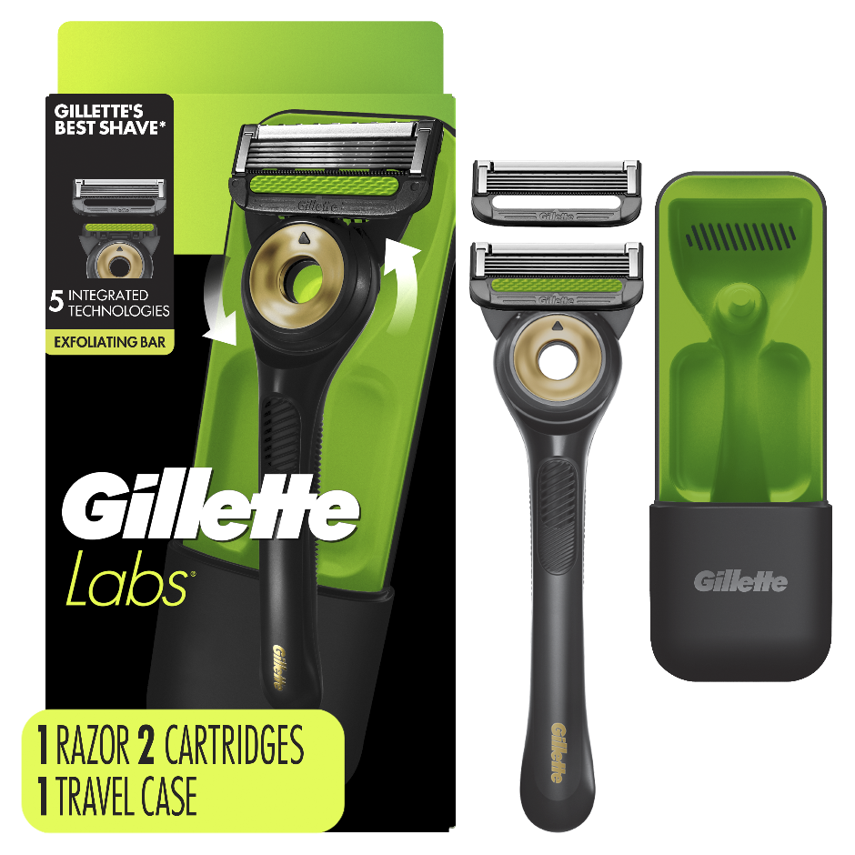 Gillette Labs Black & Gold Editionジレットラボ Gillette Labs Black & Gold Razor Handle + 4 Blade Refills