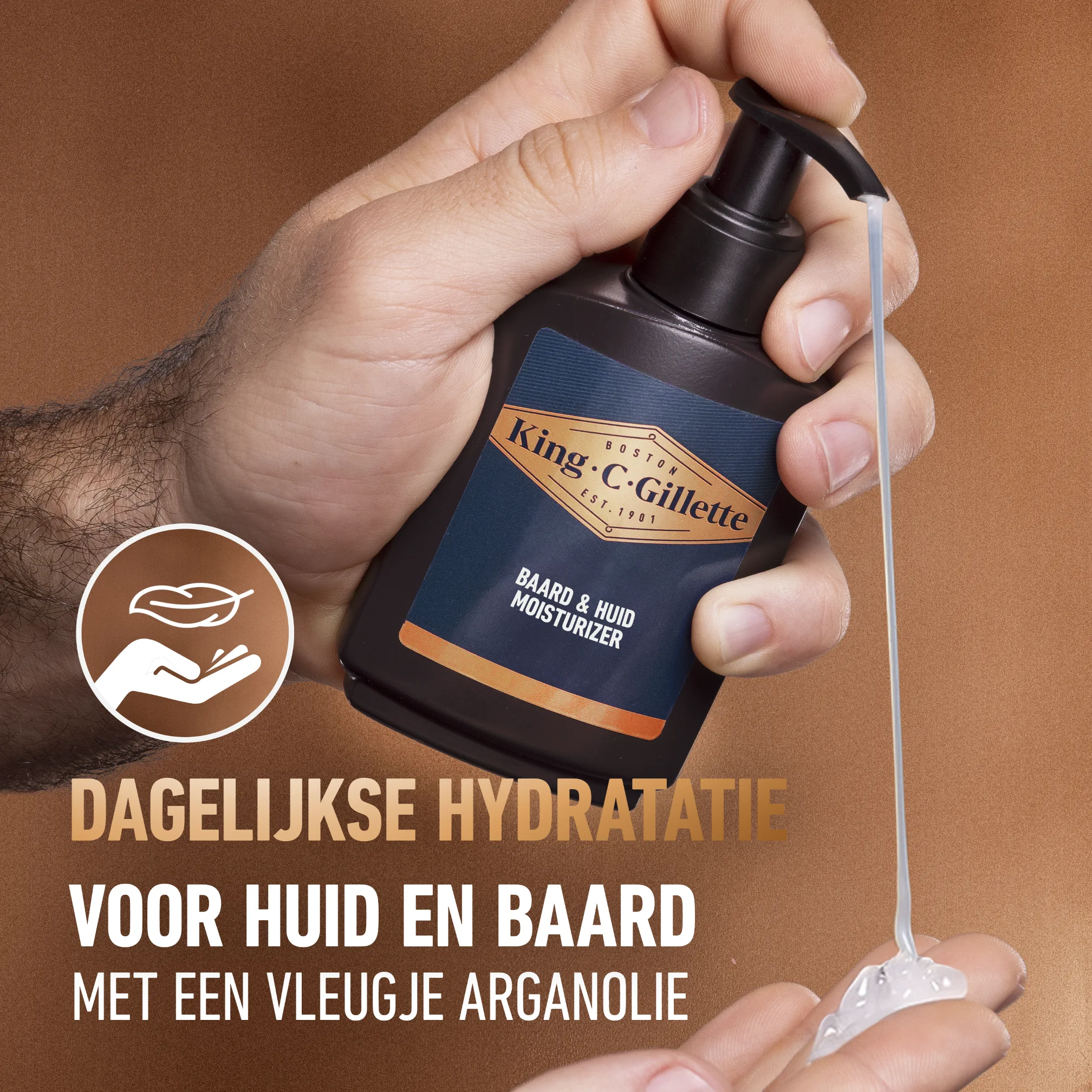 King C. Gillette hydraterende crème voor gezicht en baard