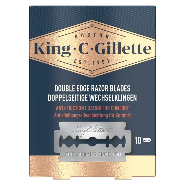 King C Gillette Double Edge Rasierklingenpackung