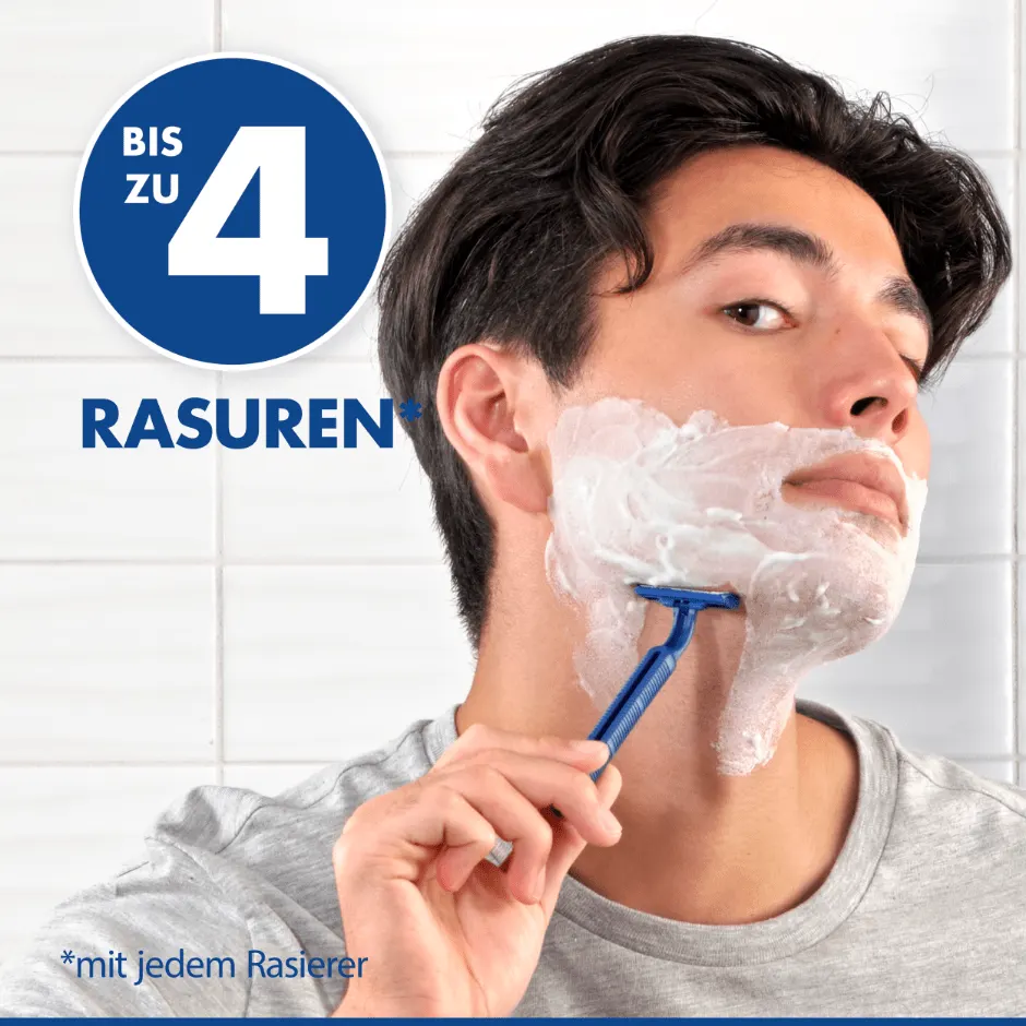 Gillette Blue ll reicht für bis zu 4 Rasuren