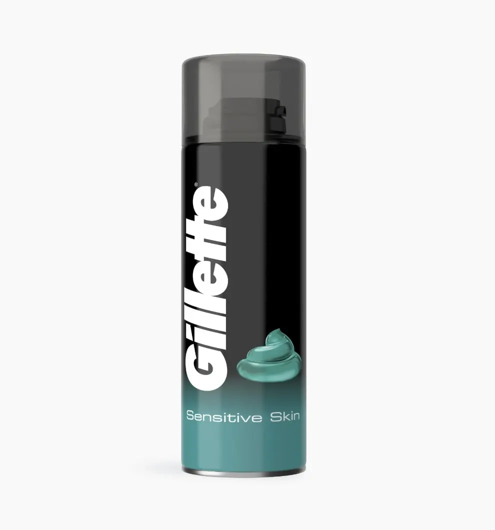 Gillette Duo Pack Basis Rasiergel für Empfindliche Haut | Gillette