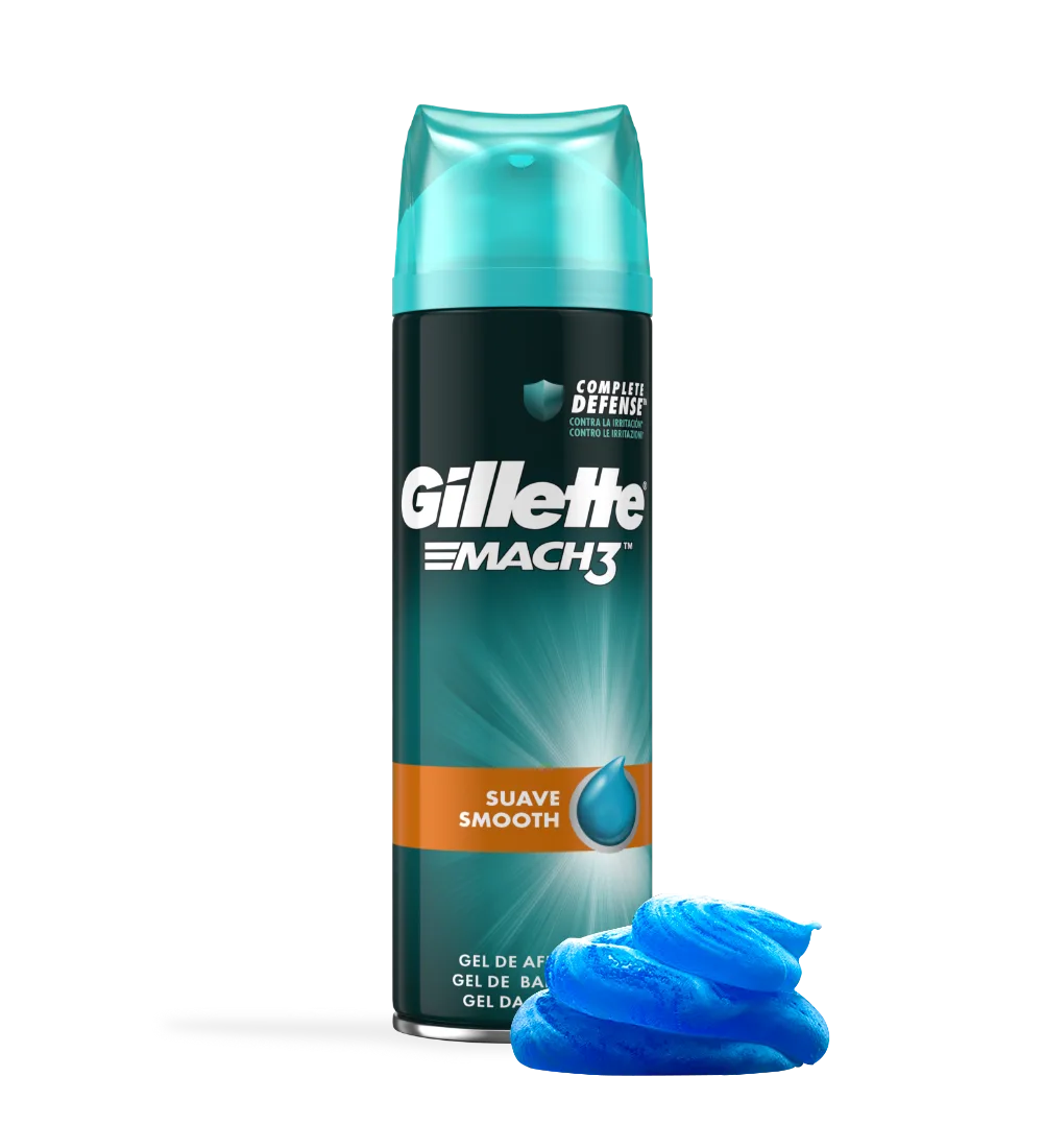 Gel de barbear suave Gillette MACH3