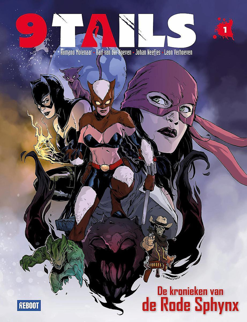 9 Tails deel 1 cover - De kronieken van de Rode Sphynx