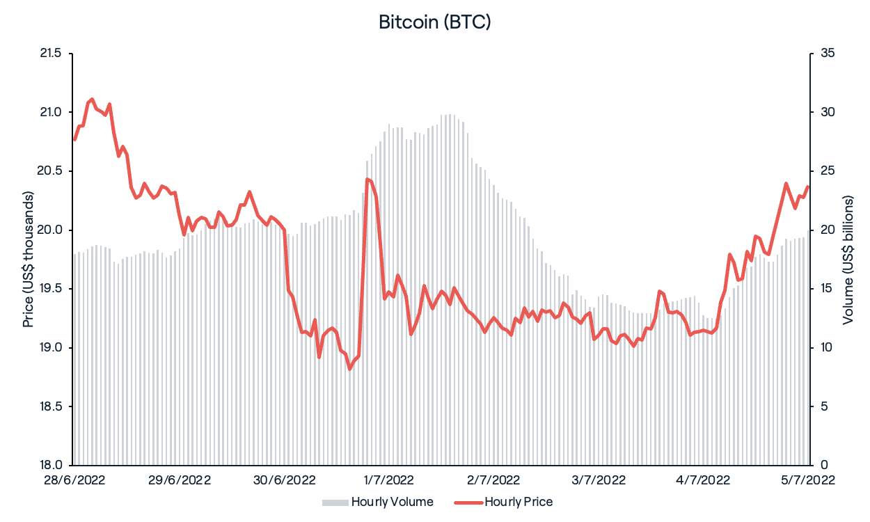 Bitcoin (BTC) Pricing Graph