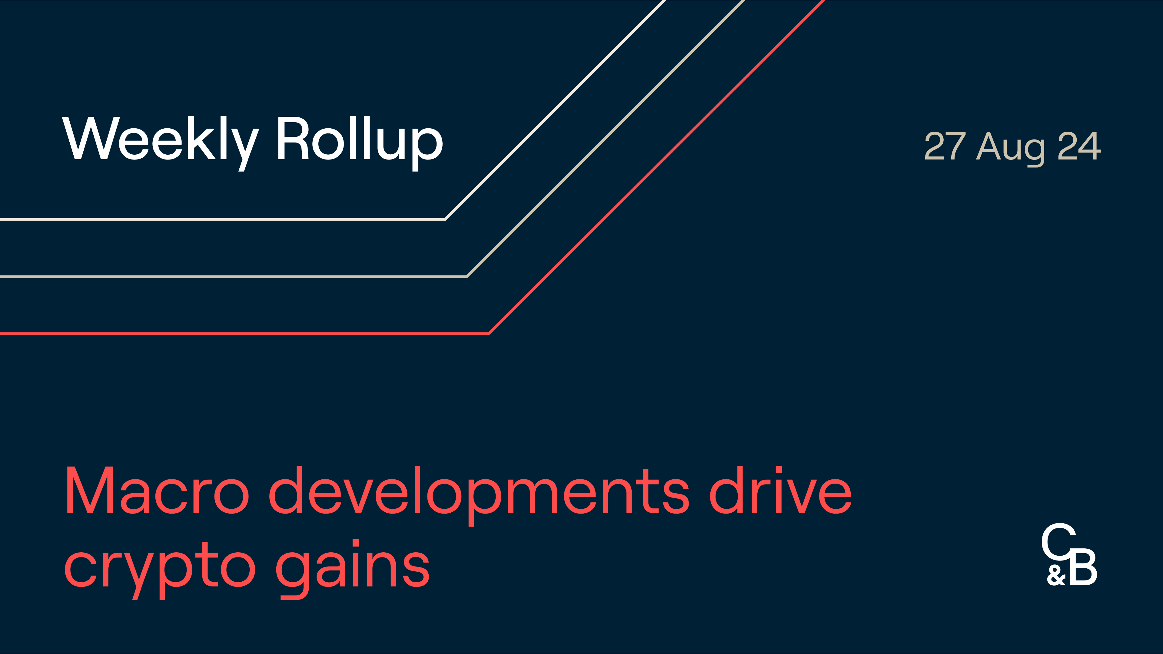 Macro developments drive crypto gains. Many cryptocurrencies finish the  week higher, RFK Jr. suspends his campaign, and AI keeps evolving.