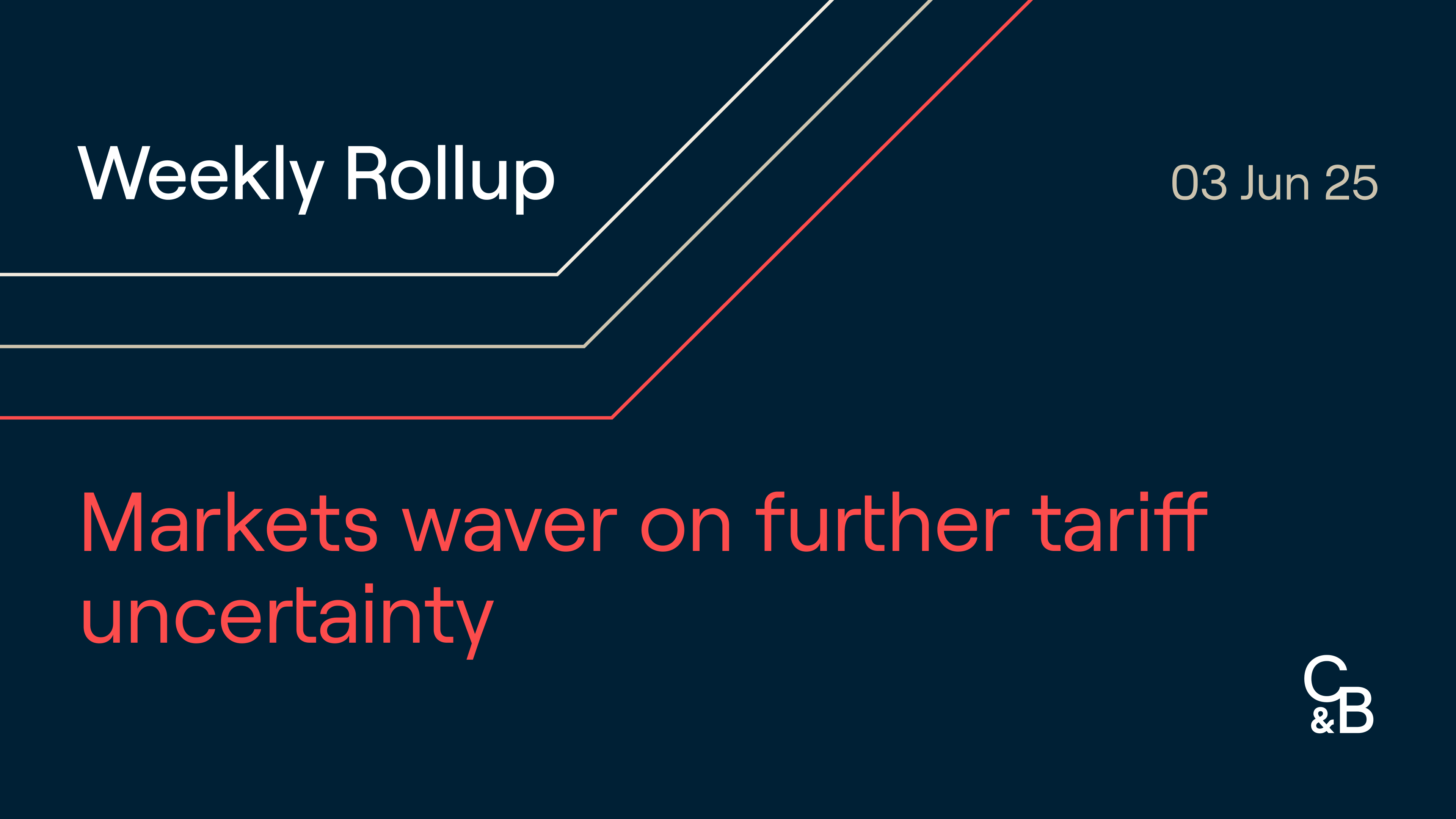 Markets waver on further tariff uncertainty. Plus, SEC issues guidance on  crypto staking and U.S. crypto market structure legislation introduced.
