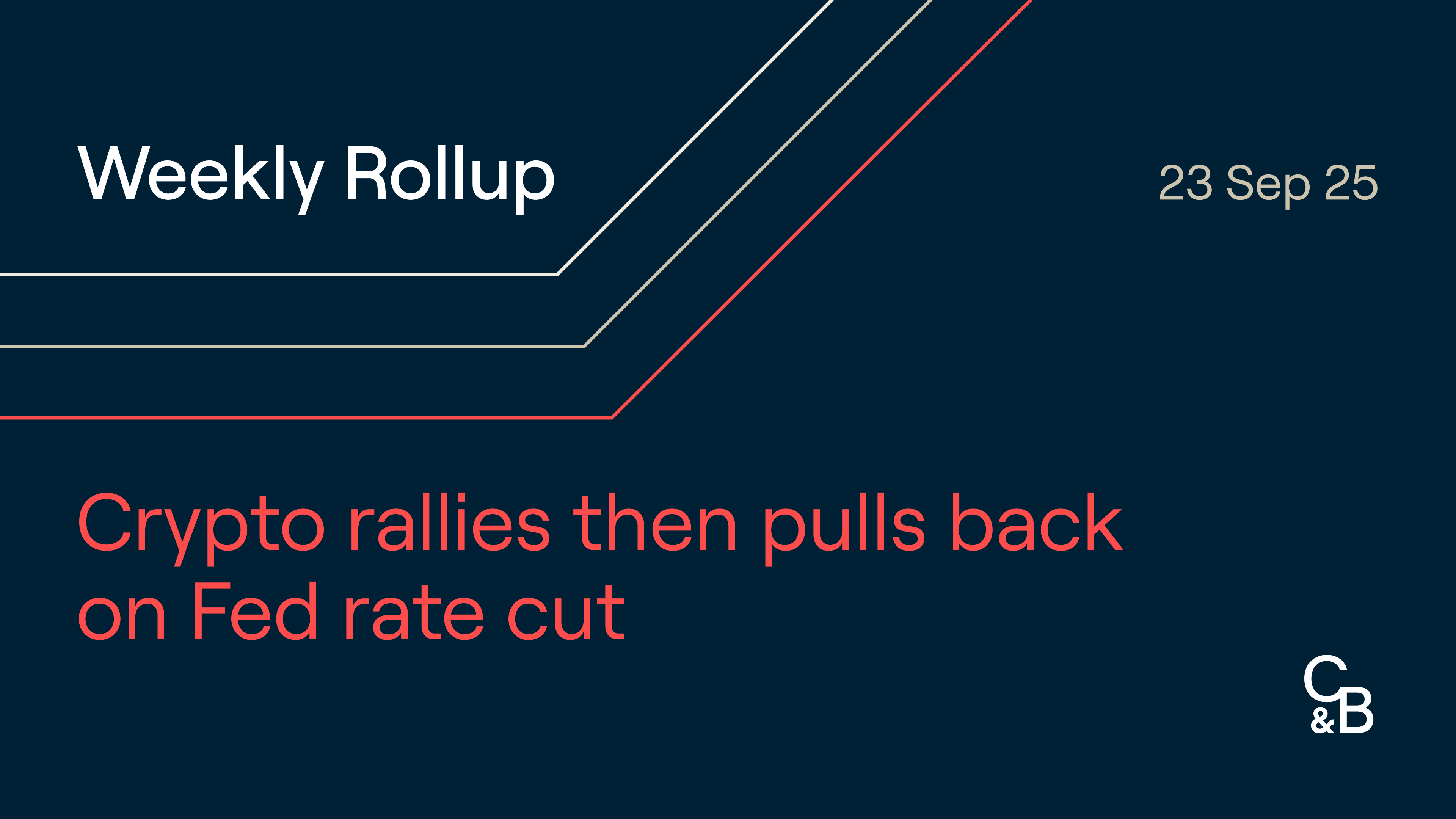 Crypto rallies then pulls back on Fed rate cut. Plus, WLFI governance vote  approves buyback and burn program, and U.S. SEC approves generic listing  standards.