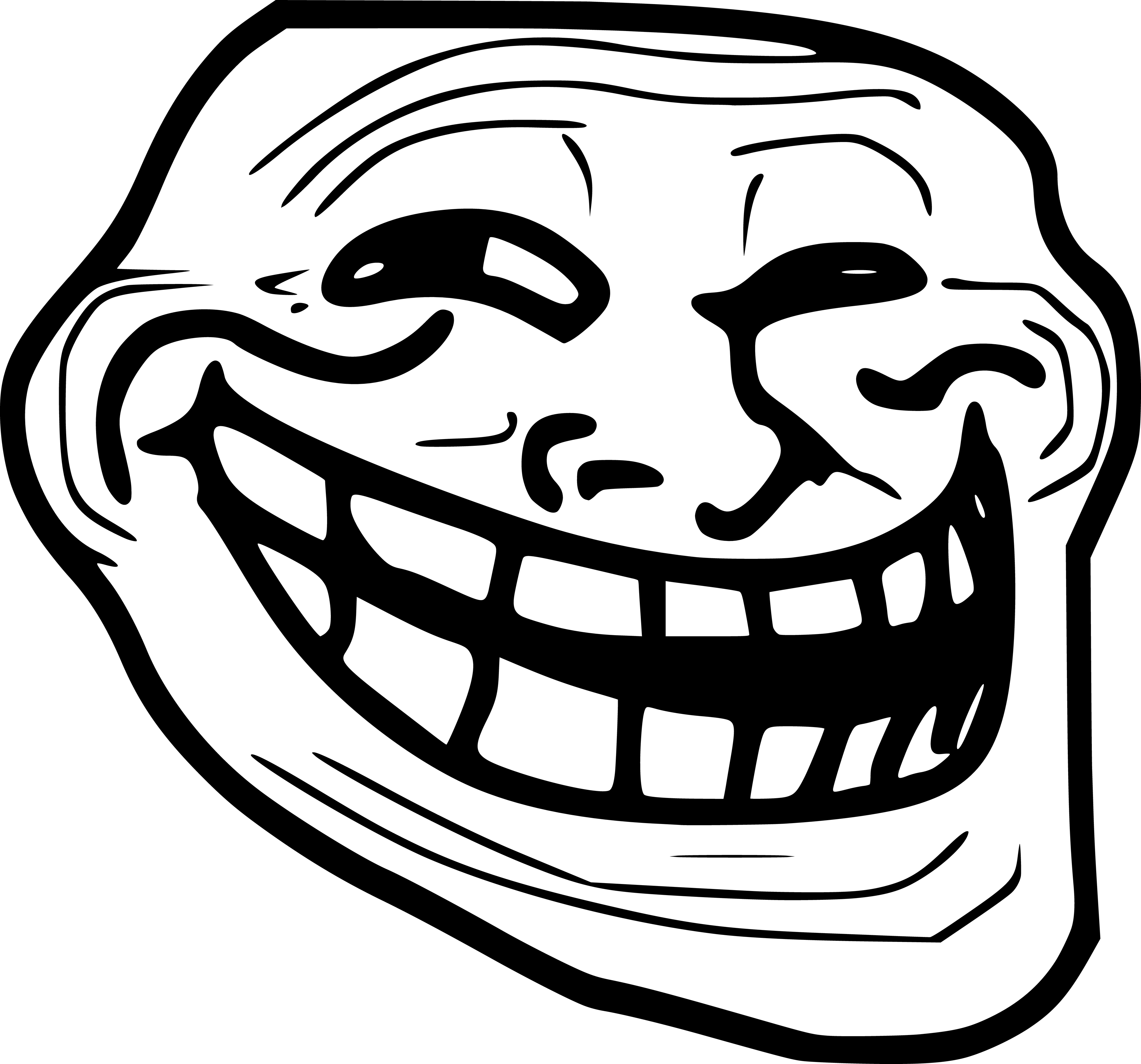 Trollface is one of the oldest and most widely known internet memes
