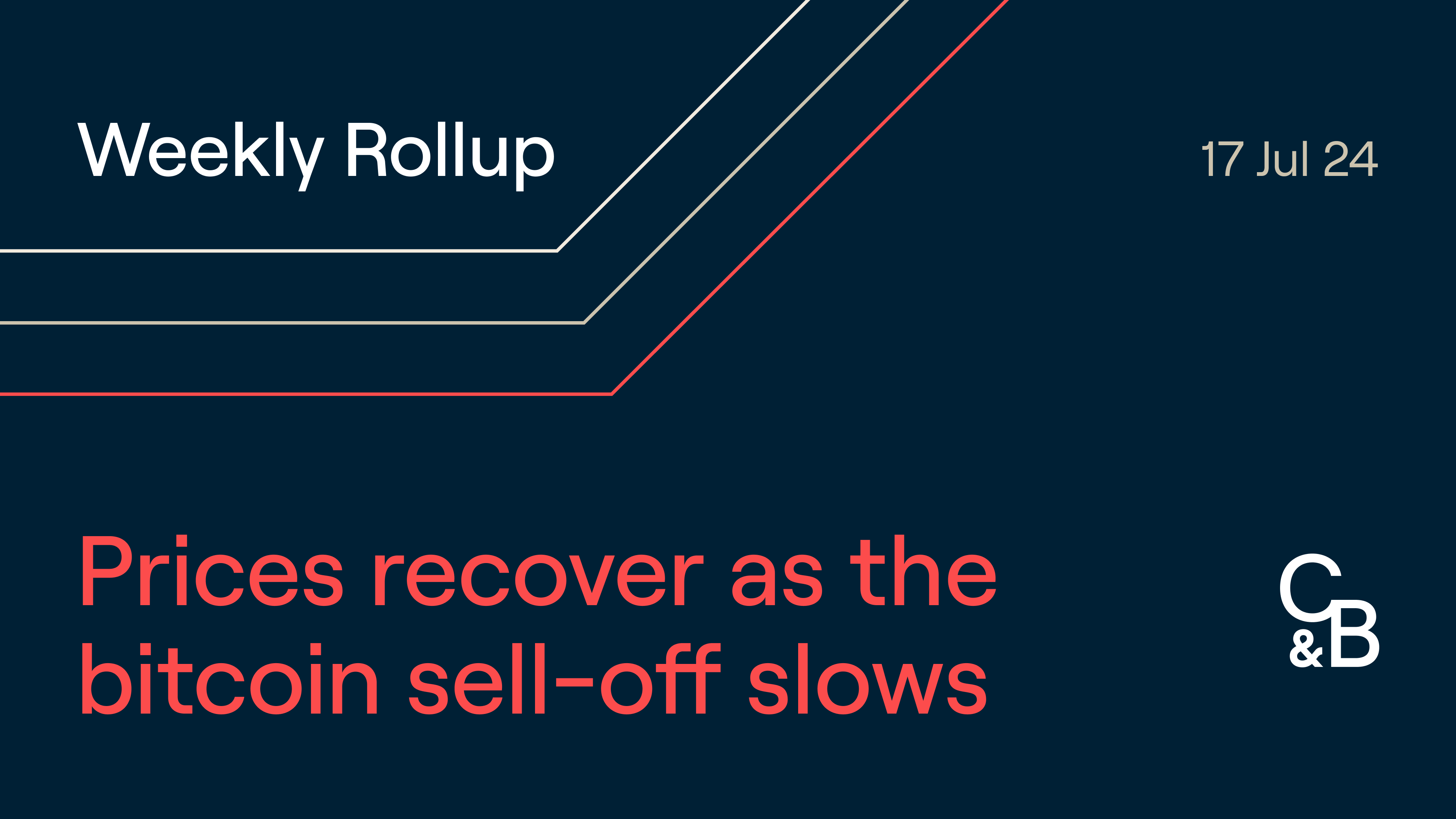 Prices recover as the bitcoin sell-off slows and the SEC forfeits crypto  investigations. | Caleb & Brown