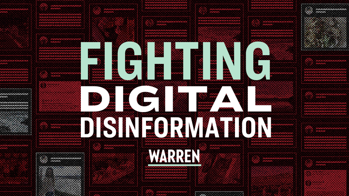 Fighting Digital Disinformation | Elizabeth Warren