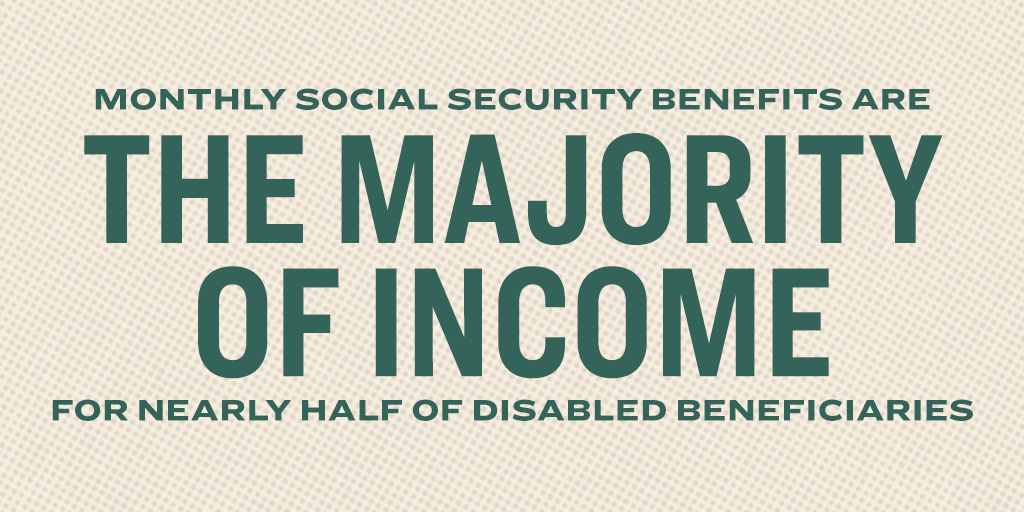 Monthly Social Security benefits