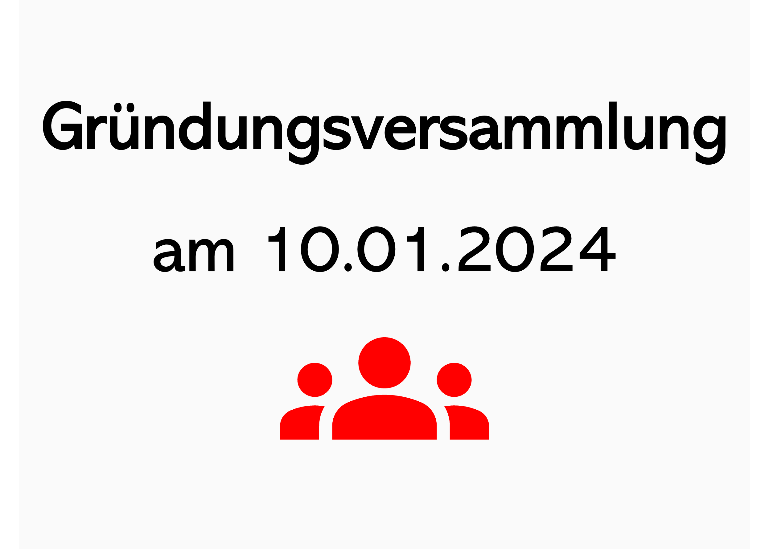 Einladung zur Gründungsversammlung der Karate-Abteilung