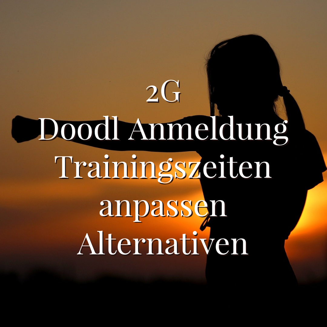 Neue Trainingsregeln 2G-Doodle-Trainingszeiten