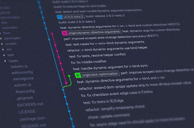 Git log screen