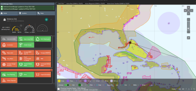 The EnviroManager+ digital map visualises the precise boundaries of over 500 environmentally regulated zones worldwide, overlaid with the many more restrictive, industry and Carnival Corporation-specific environmental policies