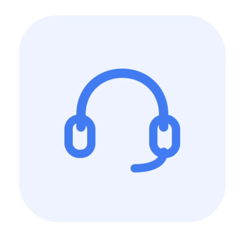 Support blue circle