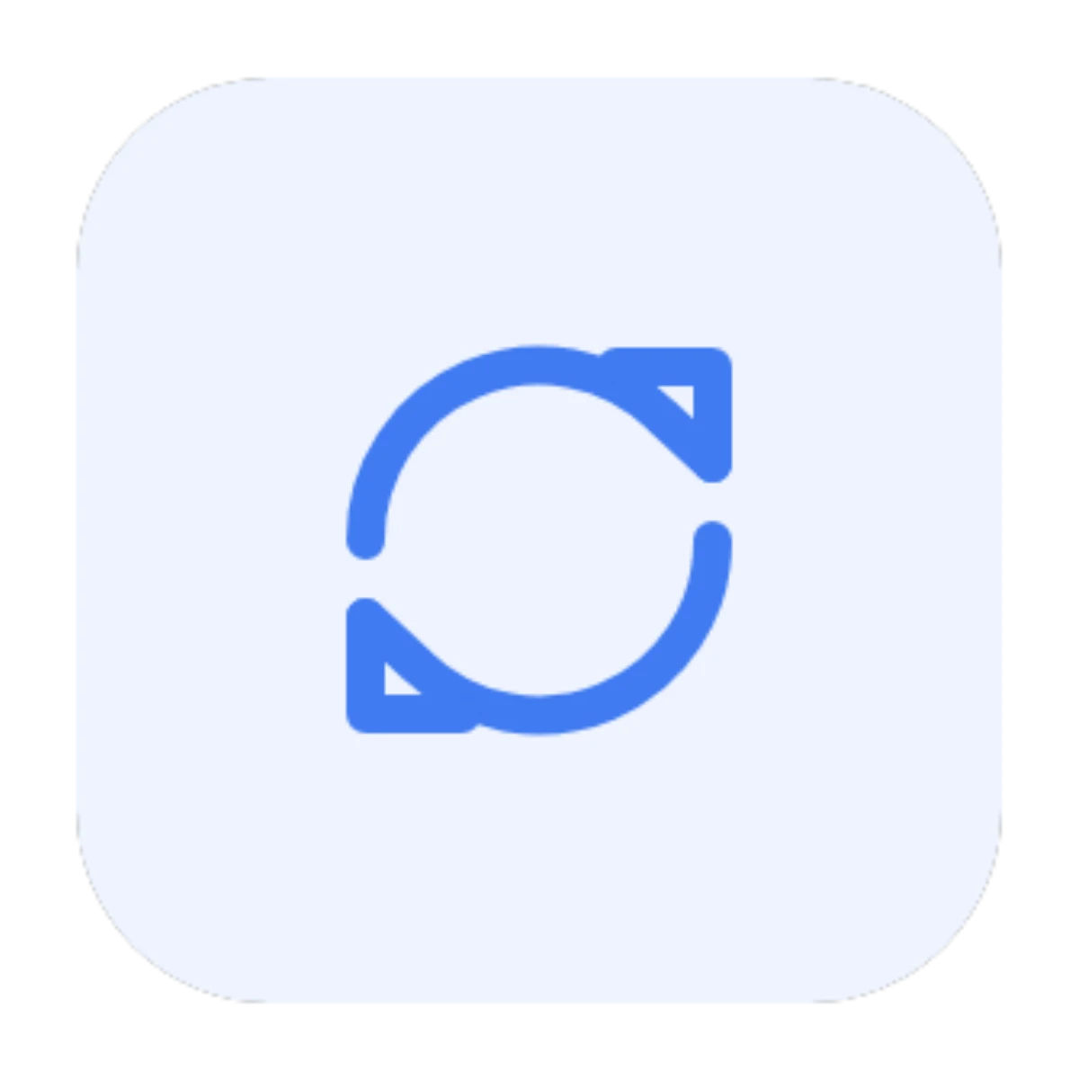 claim sync icon - blue