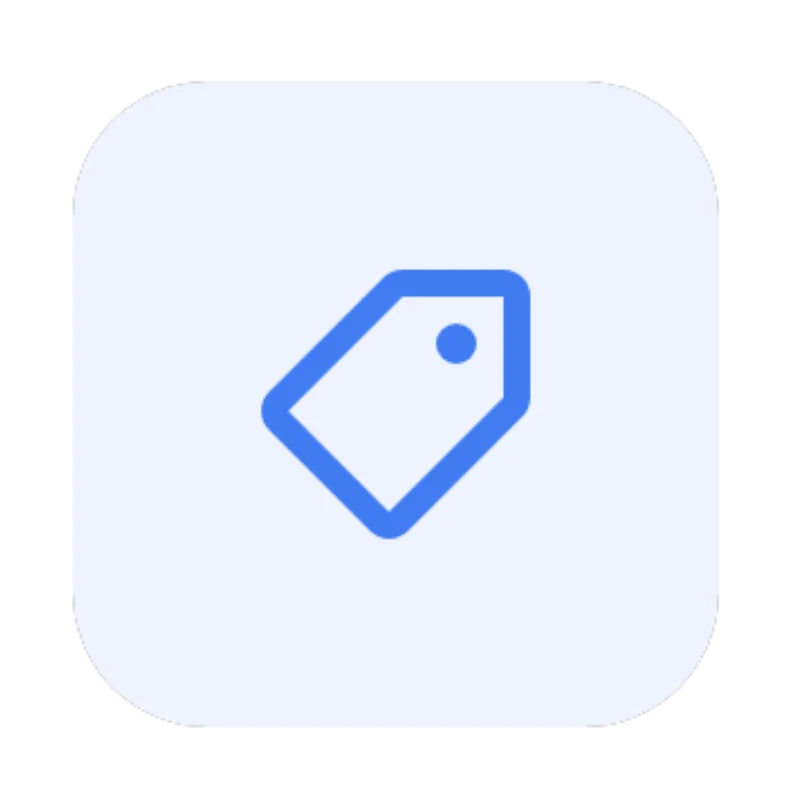 Transparent pricing icon