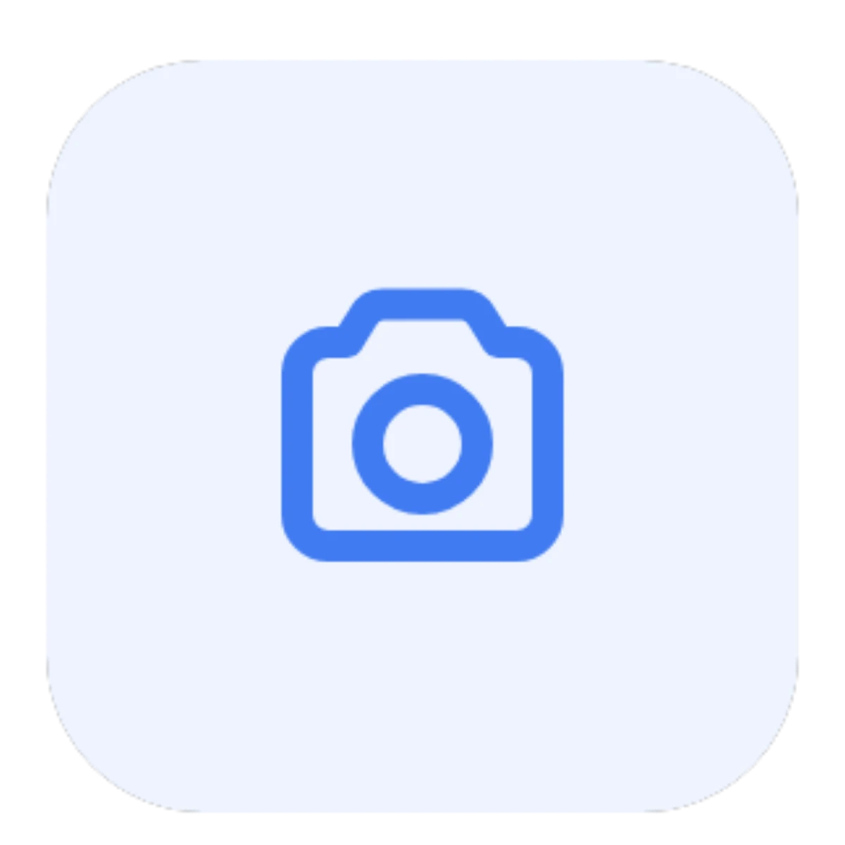 Smart receipt scanning - blue icon