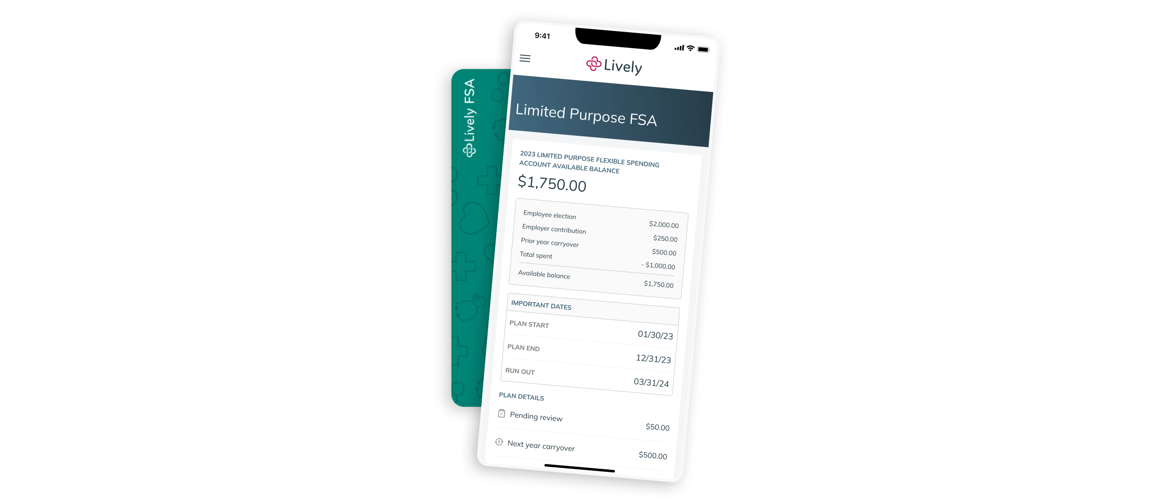 Lively FSA Mobile App with Debit Card
