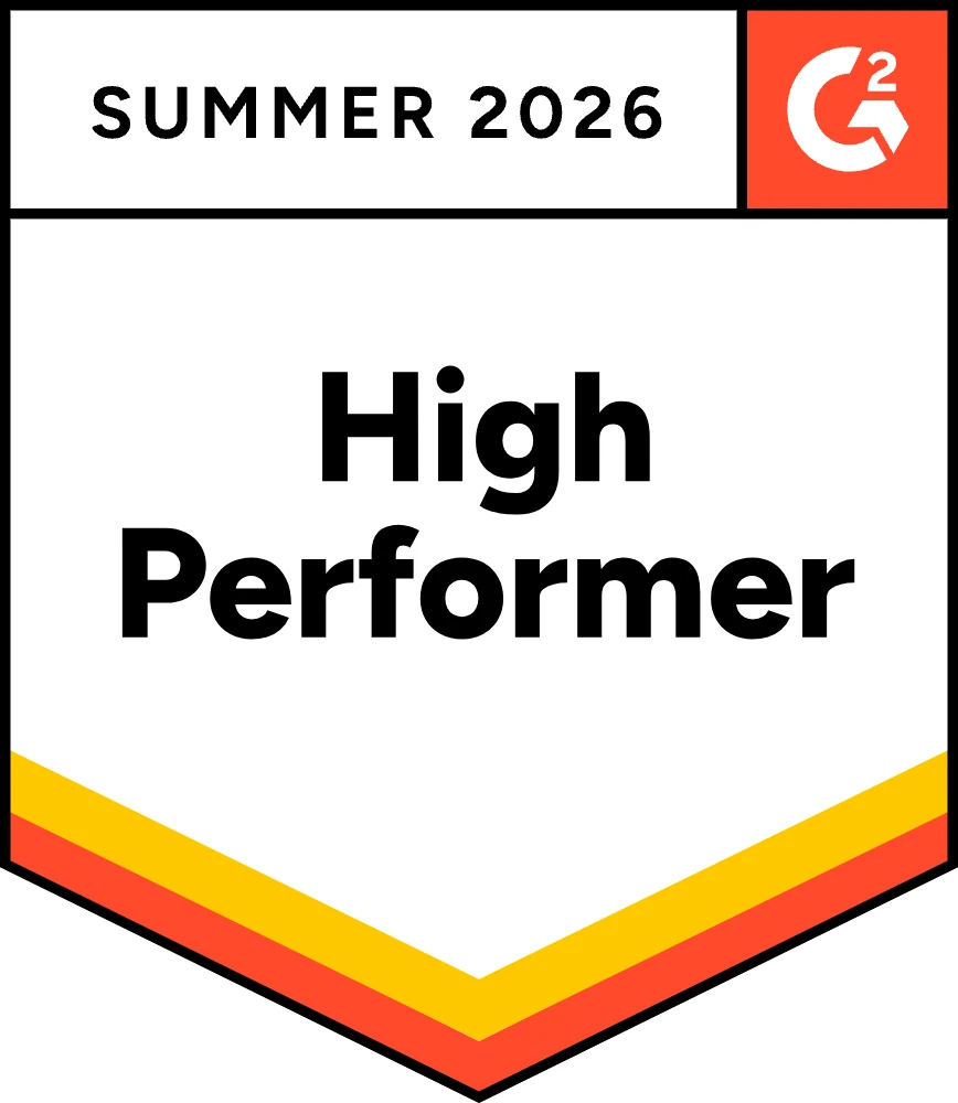 G2 Badge High Performer Summer 2026