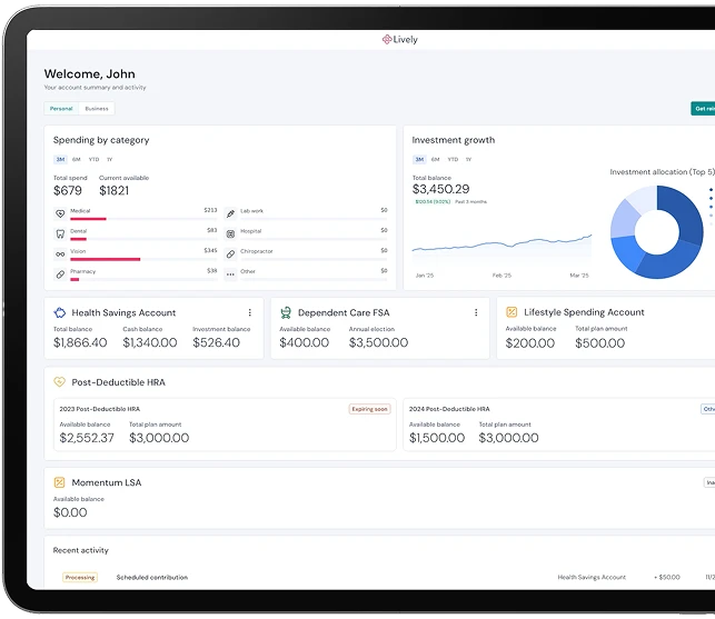 Platform dashboard on tablet
