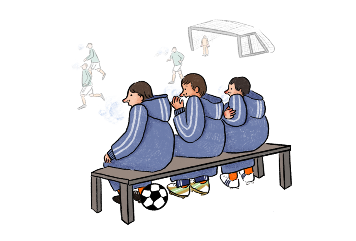 冬のベンチは要注意