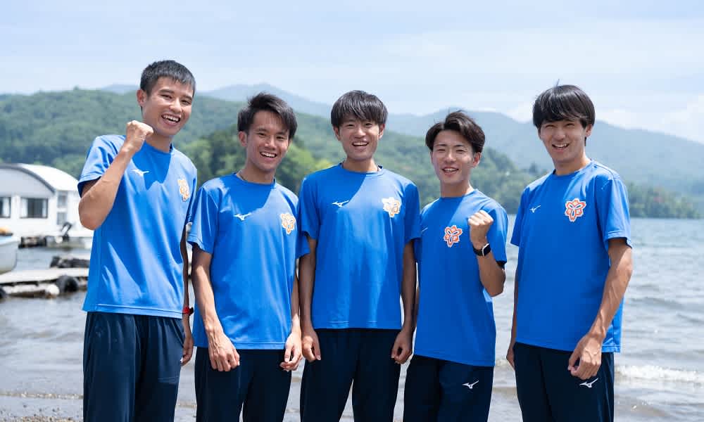 日本体育大学陸上部駅伝ブロック4年生選手たち