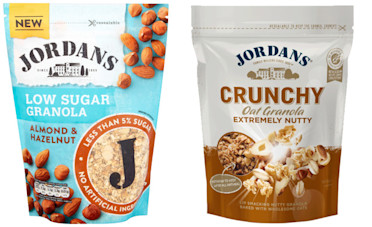 low sugar granola versus normal granola