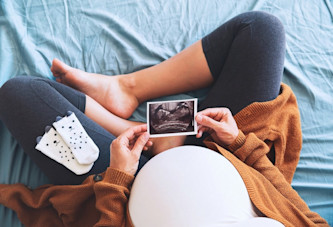 Pregnant woman with gestational diabetes