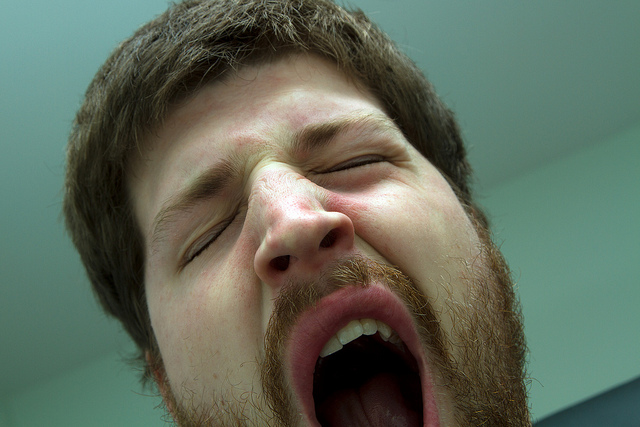 man feeling tired and fatigued from borderline diabetes or prediabetes