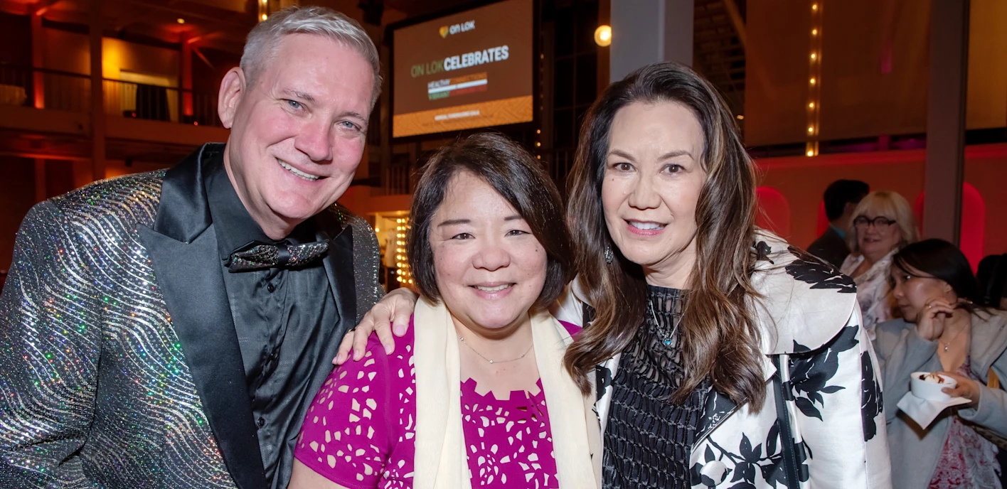 Donor with Grace Li and John Blazek