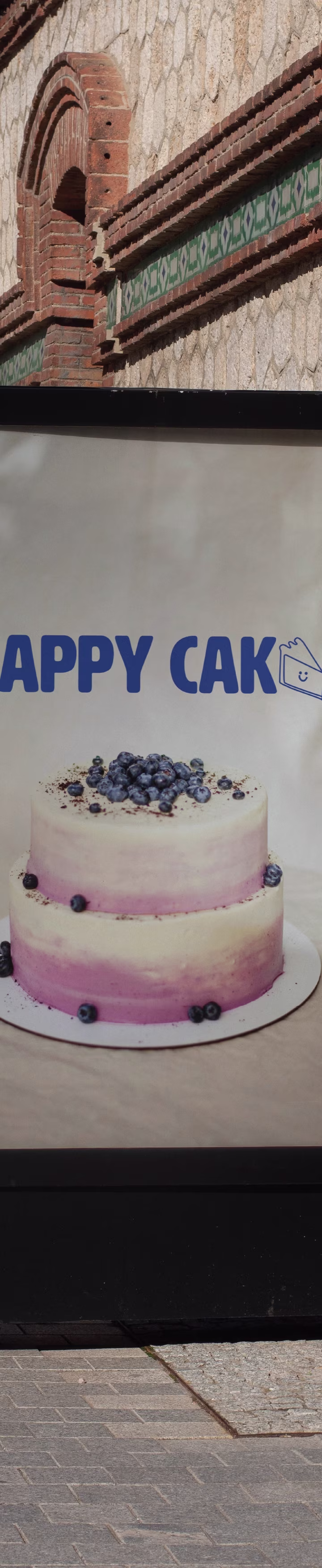 Happy Cakes Urban Ad Mockup: