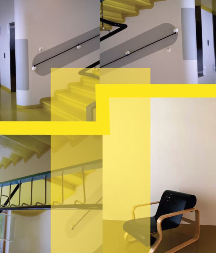 Design That Heals: Pictures Of Paimio Sanatorium (Paimion Parantola) Hallways Arranged Into Into Four Quadrants.