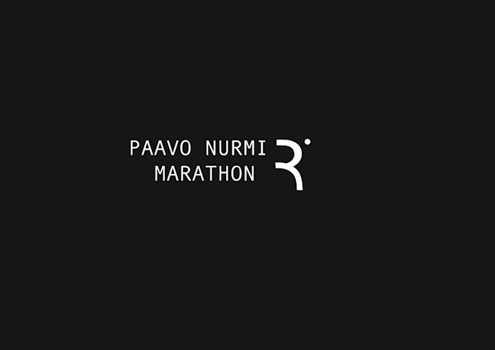Paavo Nurmi Marathon Wordmark And R Monogram In White On A Dark Panel.