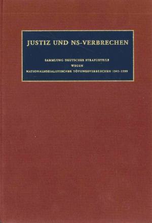 Justiz und NS-Verbrechen: Band 09