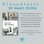 30 maart presentatie 'Laat me niet lachen!'