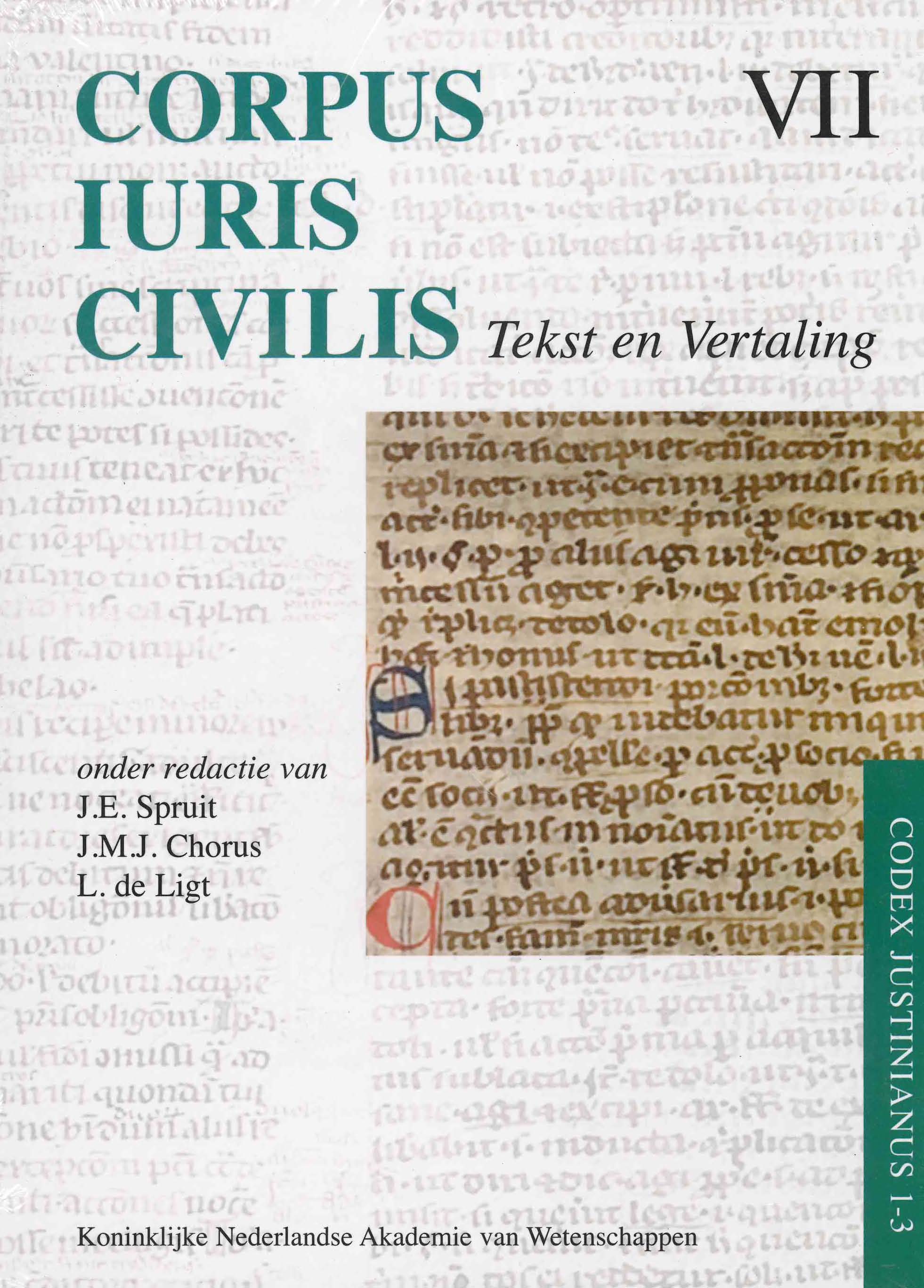Corpus Iuris Civilis VII; Codex Justinianus 1 3 Amsterdam