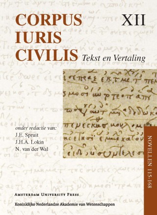 Corpus Iuris Civilis XII; Novellae 115-168