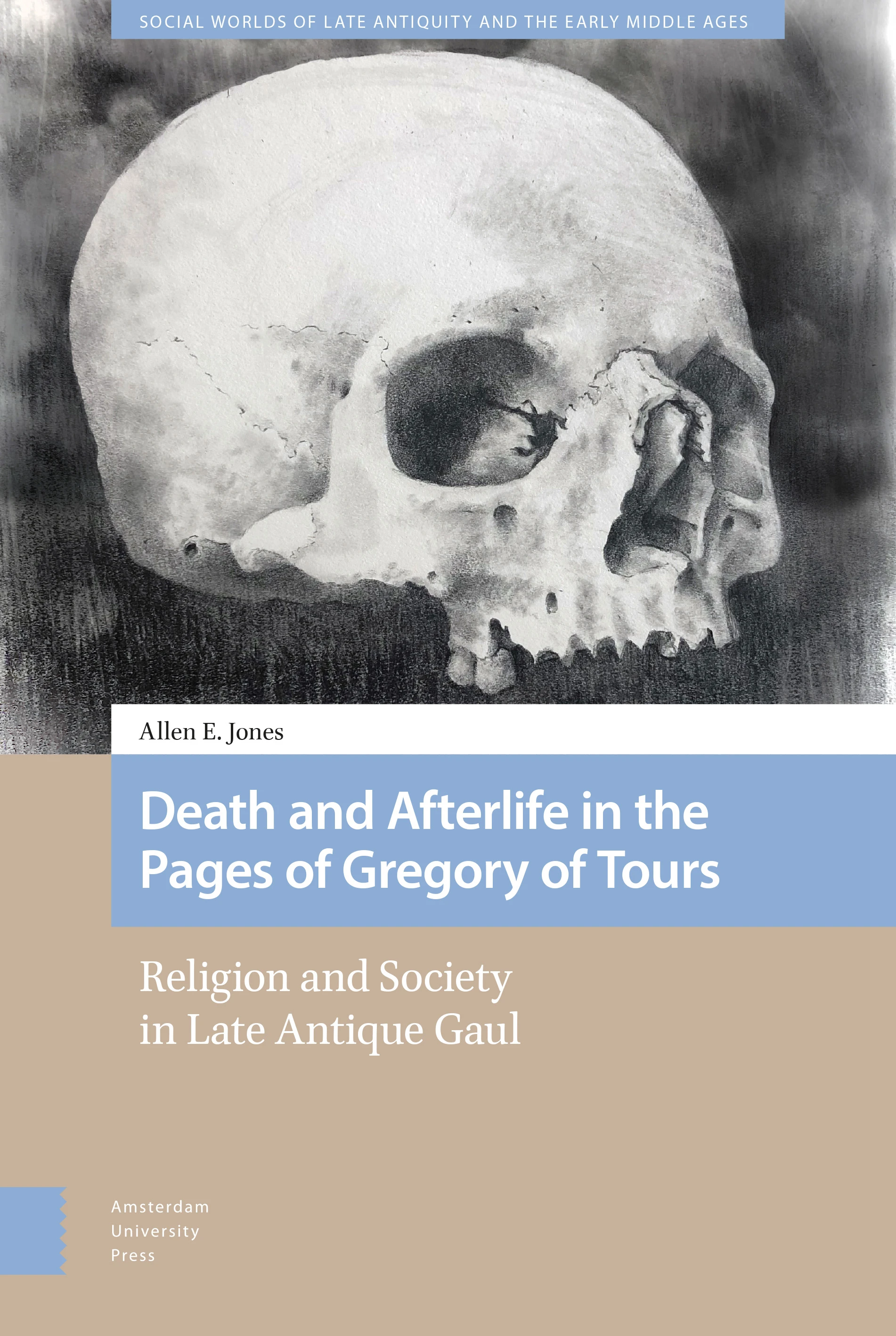 Cover of Jones' book, which features a drawing of a skull.
