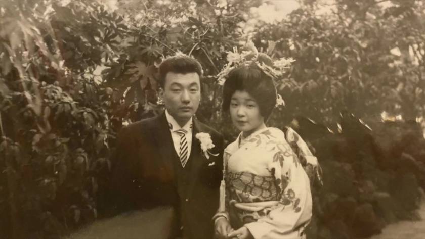 エンジニア佐々木の祖父と祖母が結婚した当初の写真