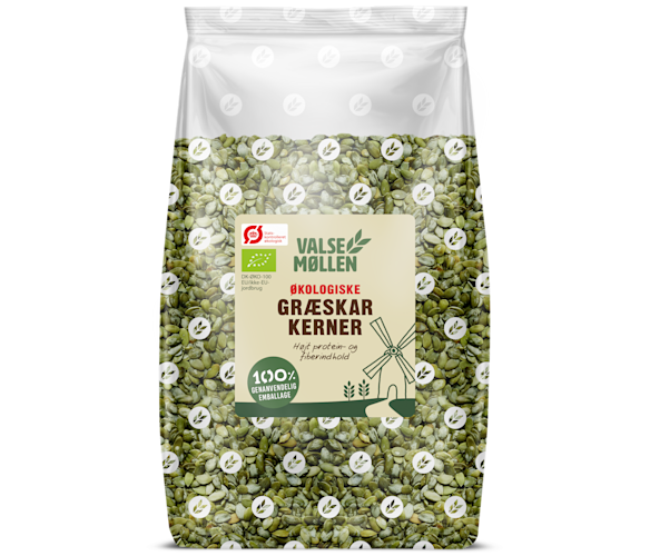 9111180 Økologiske Græskarkerner 1 kg, Valsemøllen