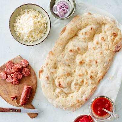 Forbagte surdejspizzabund