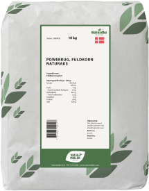 PowerRug fuldkornsmel NaturAks, Dansk