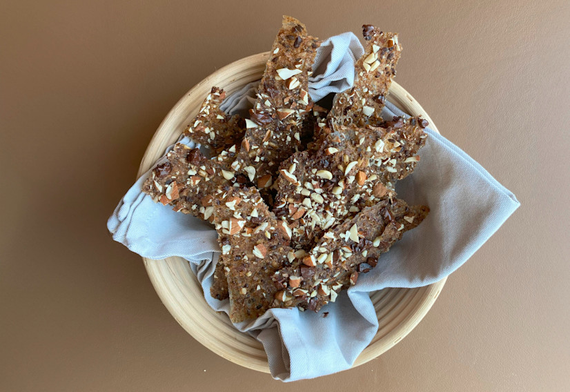 Sprøde rugsnacks med chokolade - Kornets hus (September)