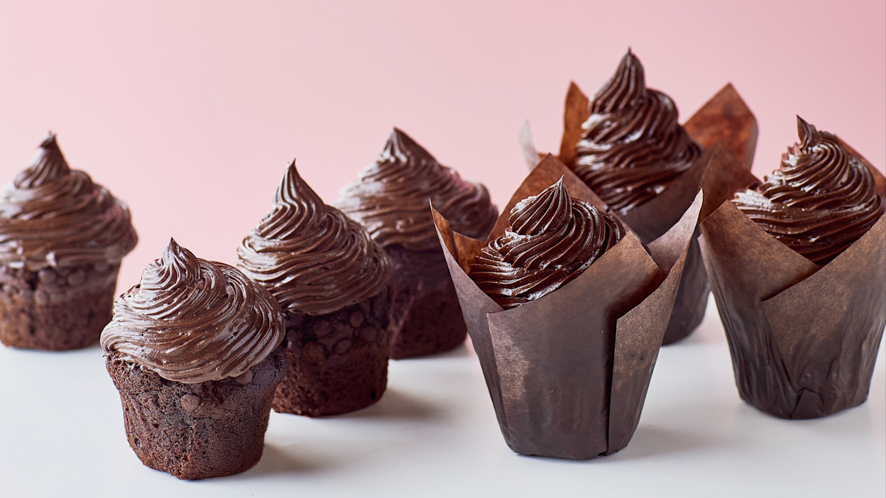 Chokolademuffins-med-creme uden-ske