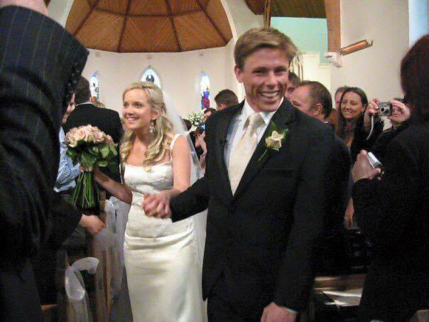 Megan and Jarrod saved money by having their wedding on a Friday.