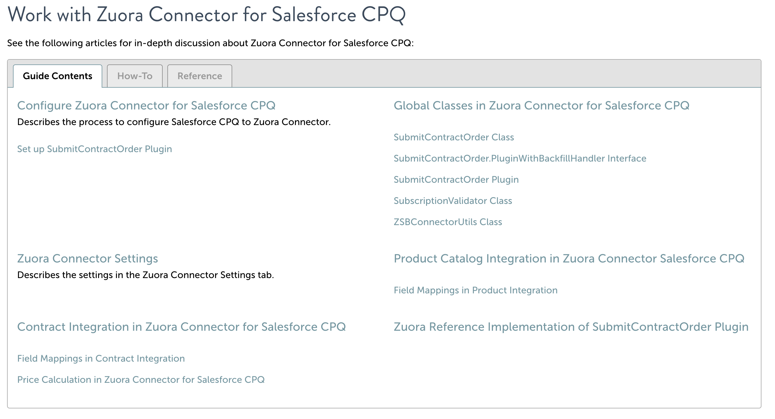 Salesforce and Zuora integration